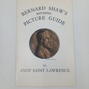 Bernard Shaw's Rhyming Picture Guide to Ayot Saint Lawrence Vintage Book
